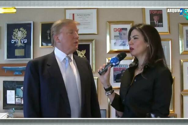 Luciana Gimenez em trecho de entrevista com Donald Trump