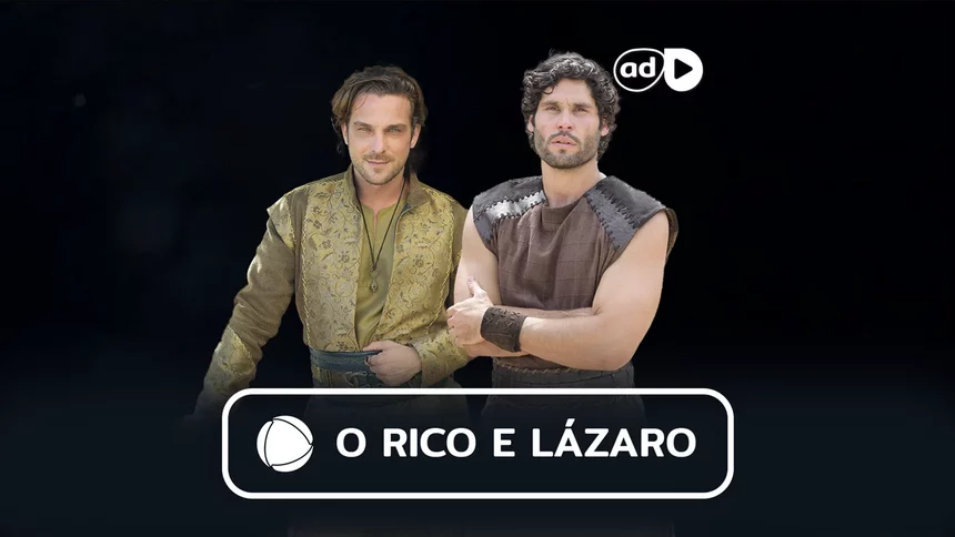 Zac e Asher na arte do resumo de O Rico e Lázaro