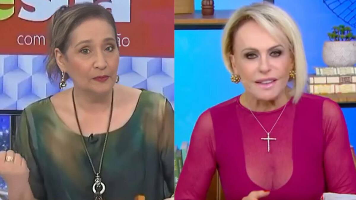 Sonia Abrão e Ana Maria Braga em uma montagem
