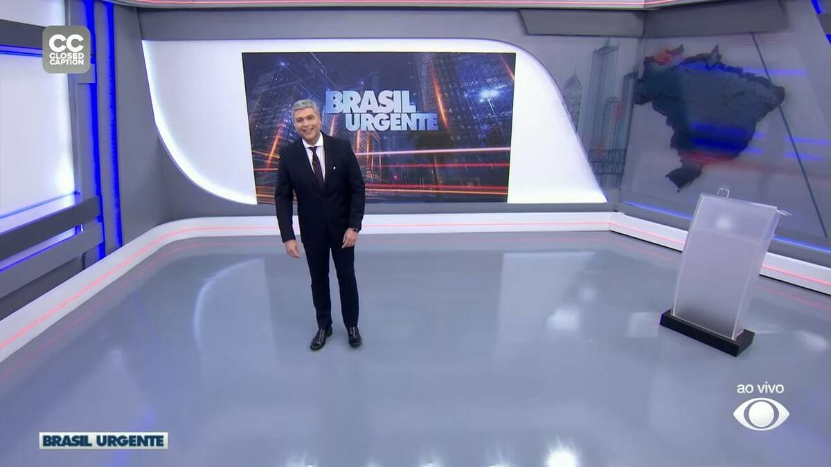 Joel Datena no centro do novo cenário do Brasil Urgente na Band