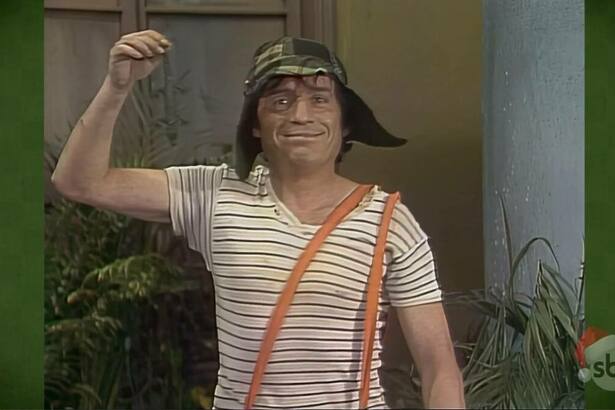 Chaves, em trecho episódio da lagartixa, exibido no SBT