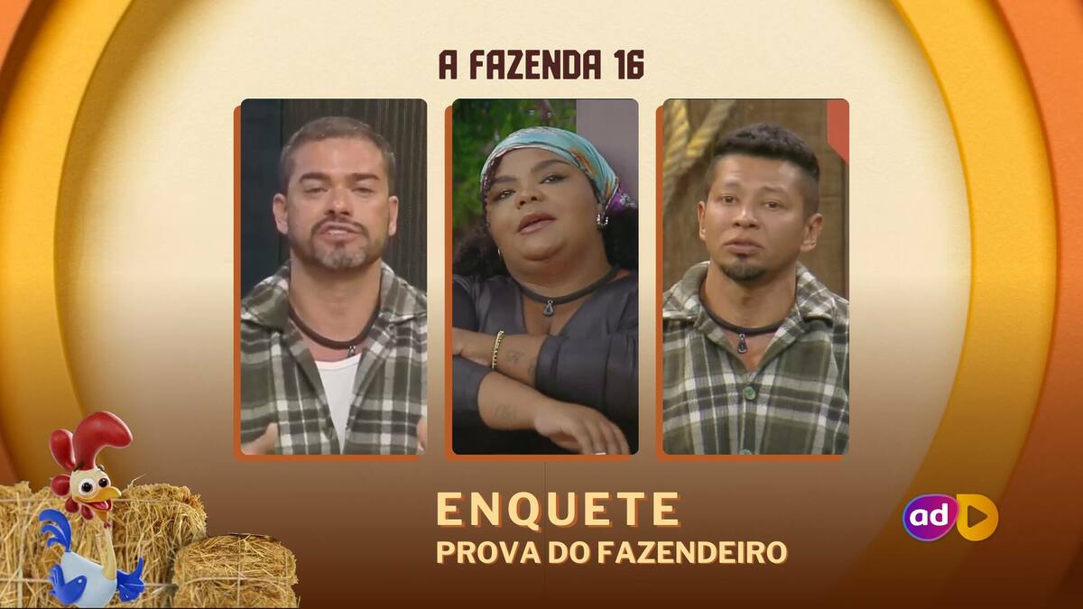 Sidney, Flora e Gilsão sentados no banquinho da 11ª Roça de A Fazenda 16