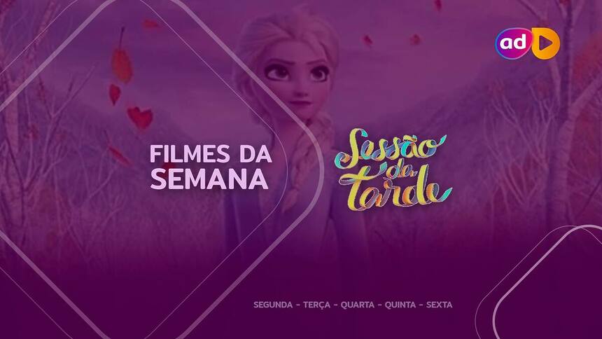 Trecho do filme Frozen 2, na arte da semana na Sessão da Tarde