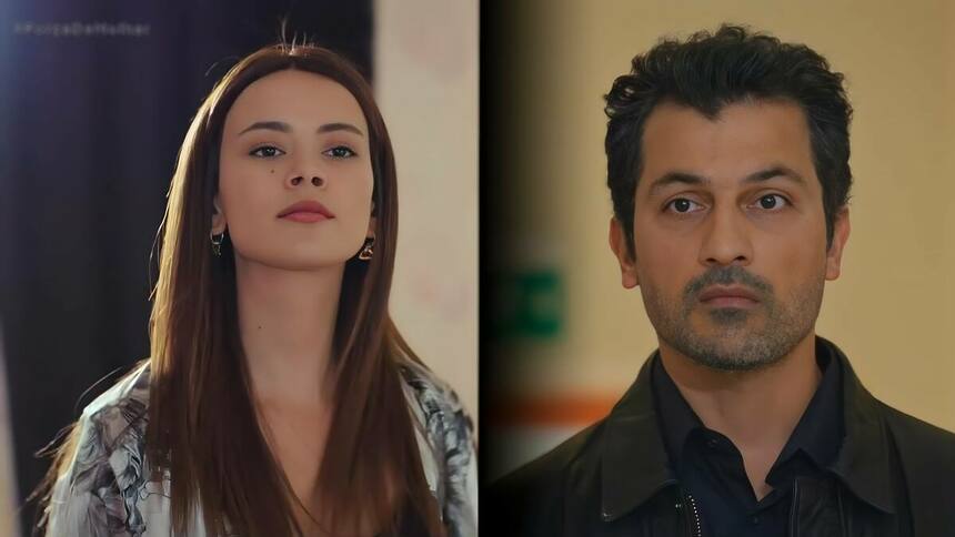 Sirin olha com desdém para Arif em cena de Força de Mulher