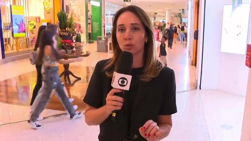 Viviane Possato em trecho de repórter da Globo Minas