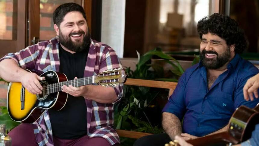 César Menotti e Fabiano em trecho de apresentação na Globo