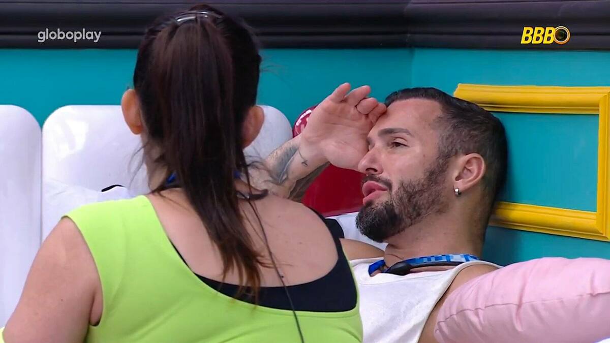 Diego e Daniele Hypolito em conversa na academia do BBB 25