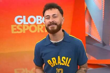 Fred Bruno na estreia pelo Globo Esporte