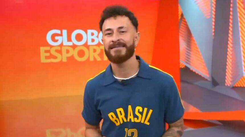 Fred Bruno na estreia pelo Globo Esporte