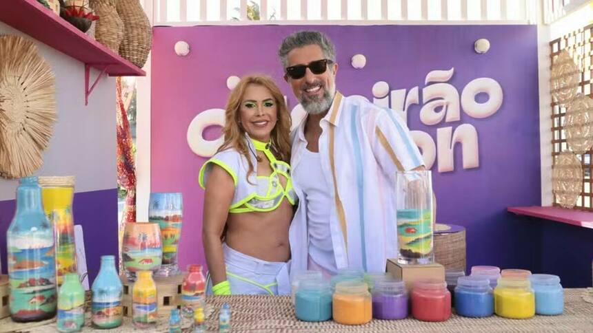 Marcos Mion e Joelma no Caldeirão de Verão