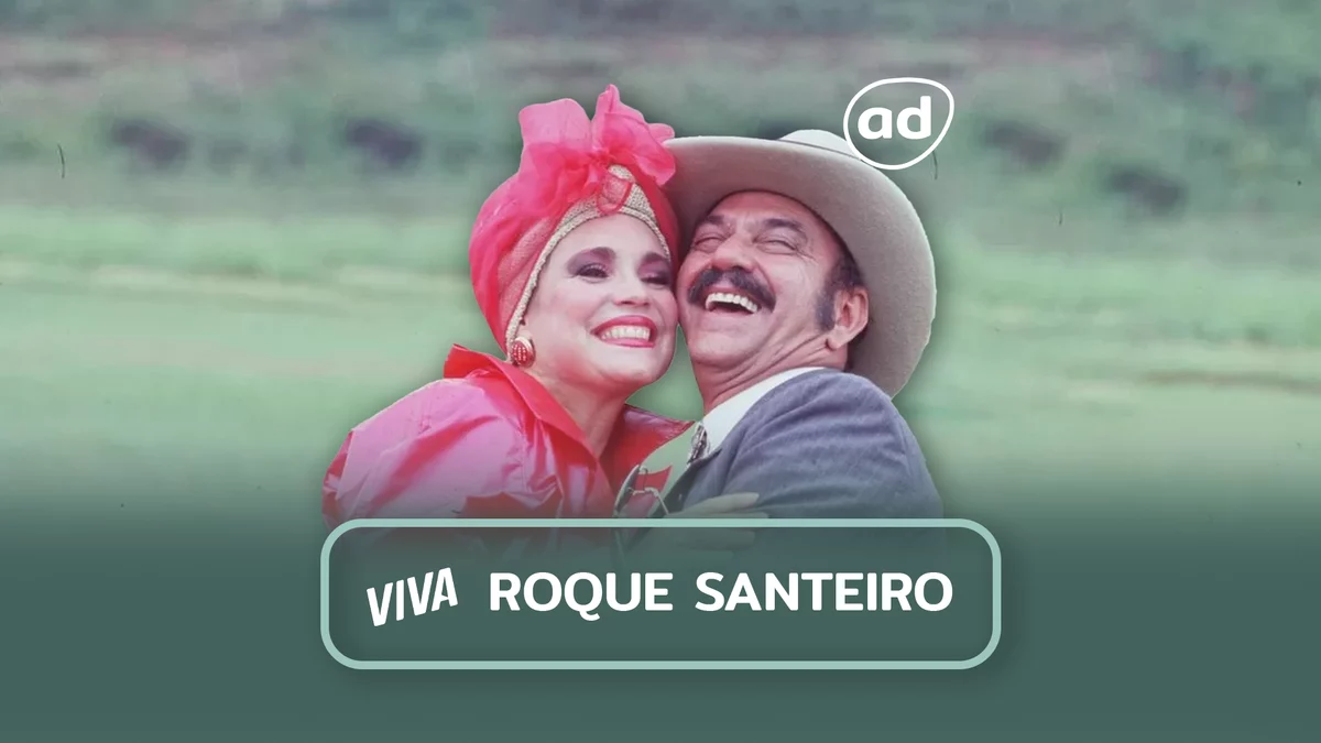 Regina Duarte e Lima Duarte na arte de resumo da semana de Roque Santeiro