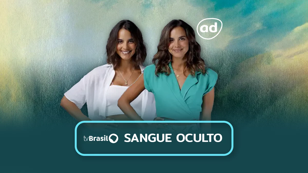 Gêmeas protagonistas na arte da novela Sangue Oculto