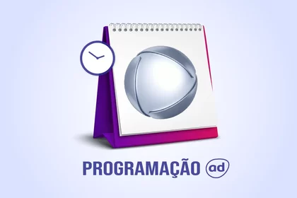 Arte de divulgação da programação da Record