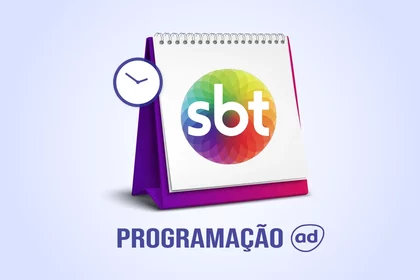 Arte de divulgação da programação do SBT