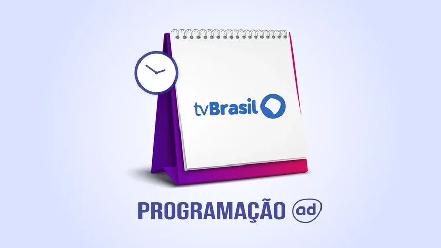 Logo da TV brasil na arte da programação