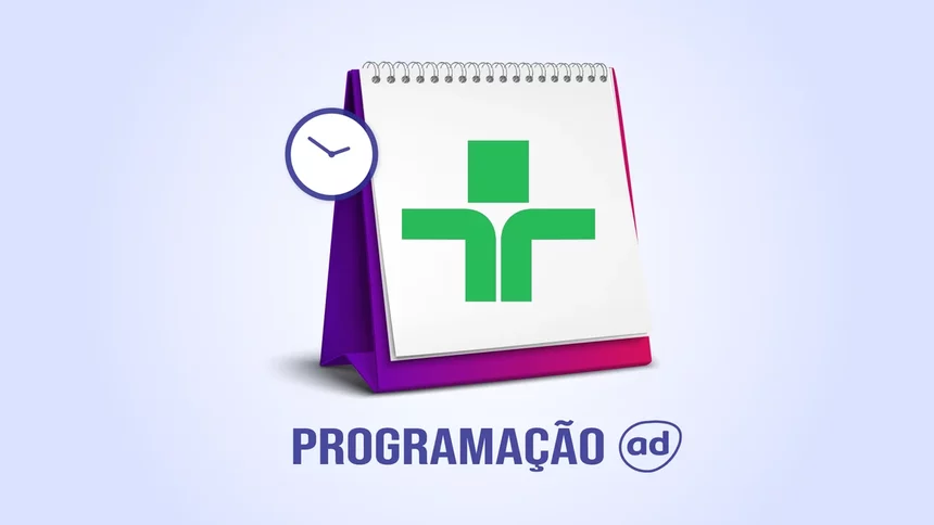 Logo da TV Cultura na arte da programação