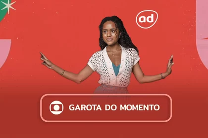 Protagonista da novela Garota do Momento na arte do resumo da novela