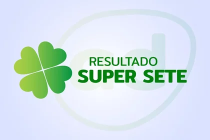 Arte do resultado do Super Sete