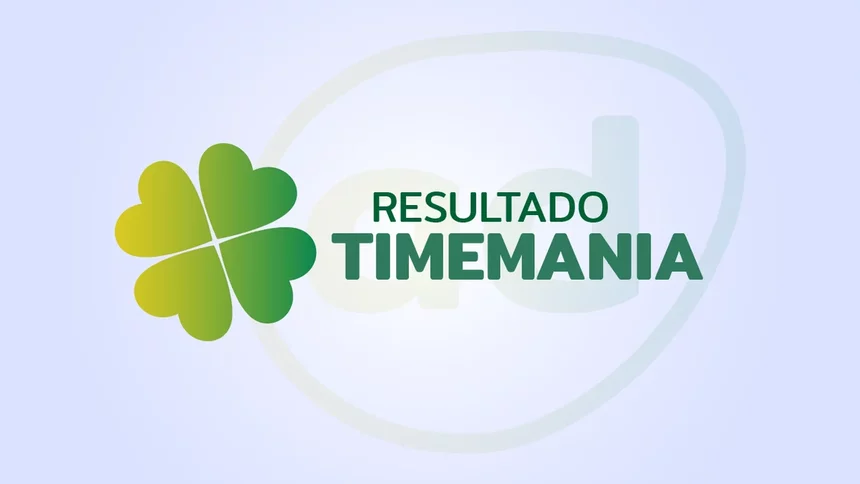 Arte do resultado da Timemania