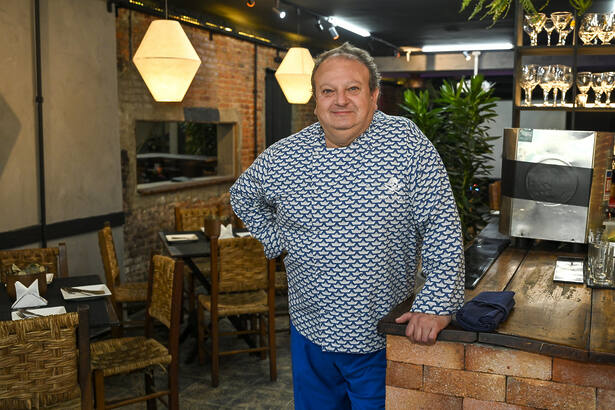 Erick Jacquin está de doma durante gravação do Pesadelo na Cozinha