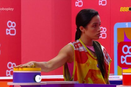 Eva em trecho da Prova do Líder no BBB 25