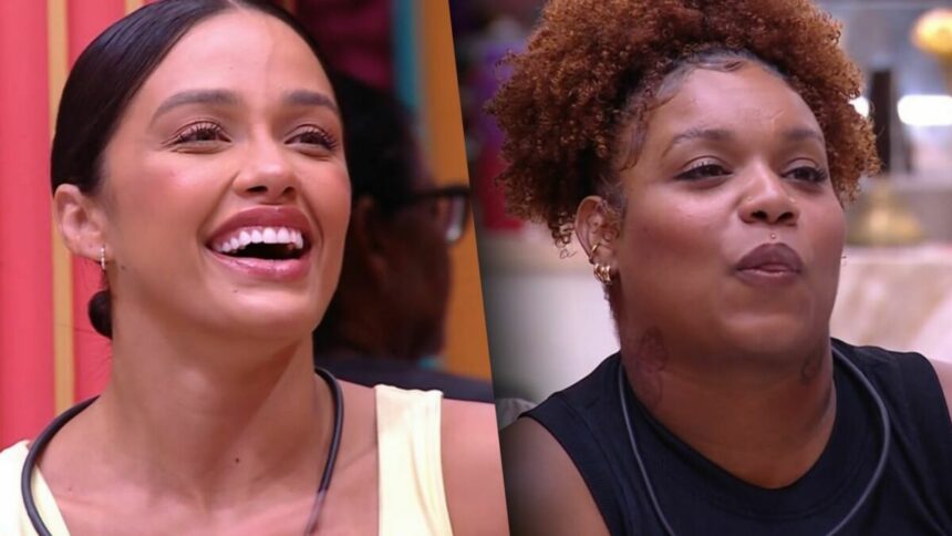 Eva e Camilla em uma montagem no BBB 25