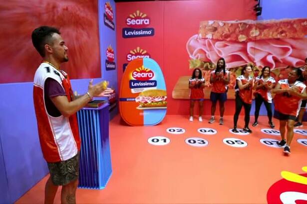 João Gabriel fazendo divisão VIP e Xepa após vitória na Prova do Líder do BBB 25