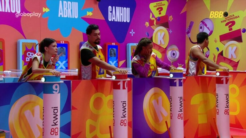 Vitória, Vinicius, Aline e Guilherme na Prova do Líder de Resistência do BBB 25