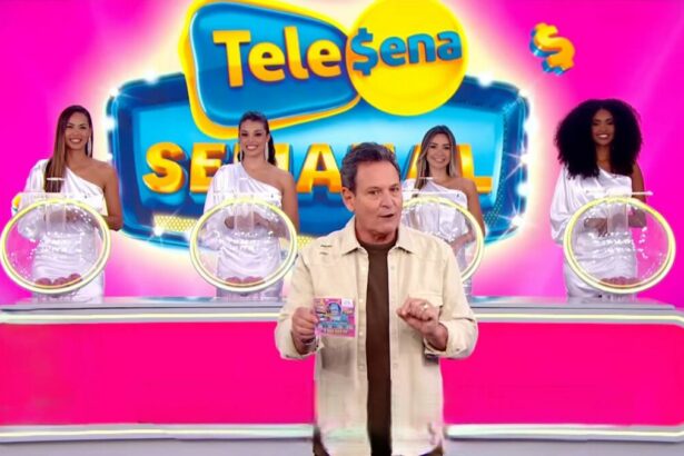 Luís Ricardo levanta o bilhete da Tele Sena Semanal edição 39