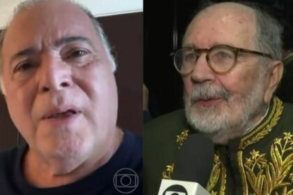 Tony Ramos e Cacá Diegues em uma montagem