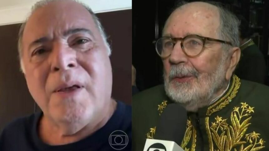 Tony Ramos e Cacá Diegues em uma montagem