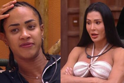 Aline e Gracyanne em uma montagem no BBB 25