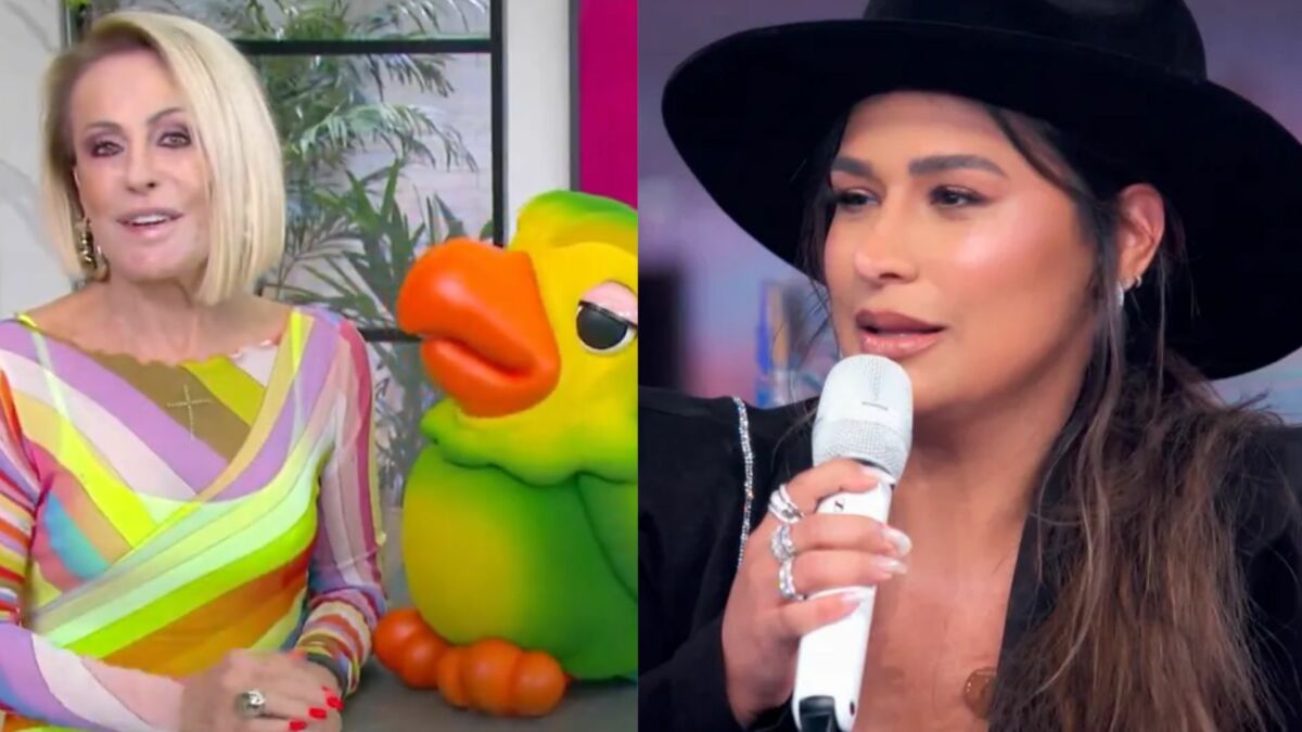 Ana Maria Braga, Louro Mané e Simone Mendes em uma montagem