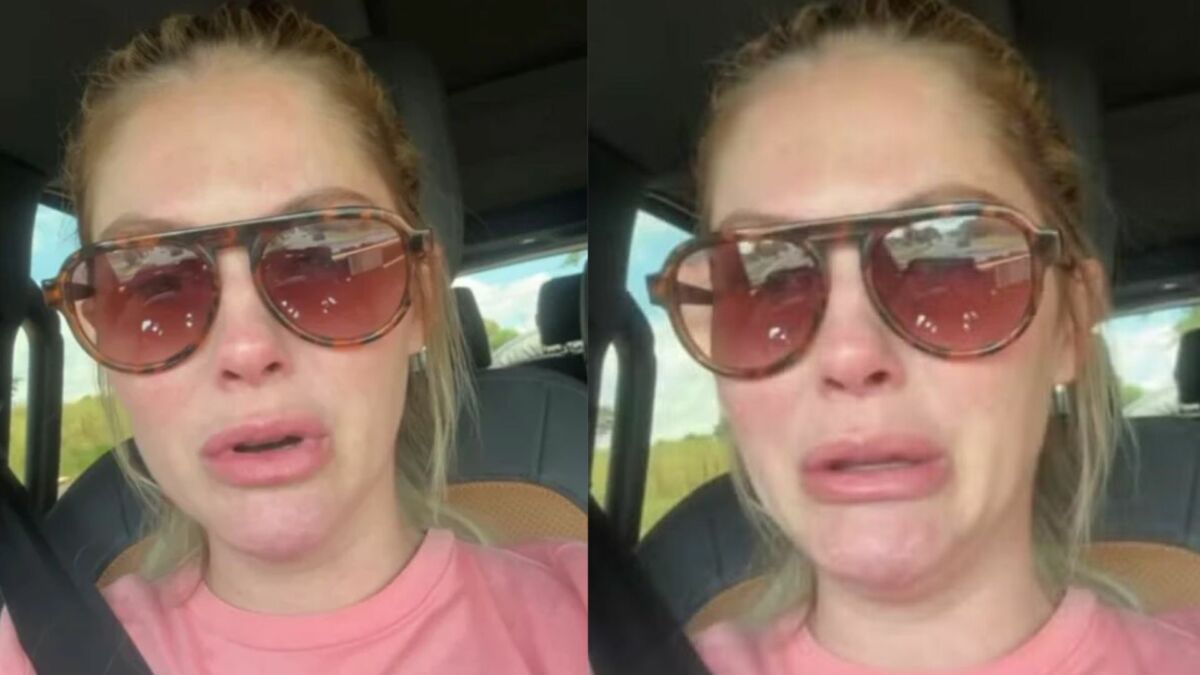Bárbara Evans chorando nos stories do Instagram
