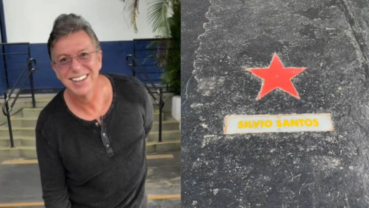 Boninho na vaga de Silvio Santos no SBT, mostrando a estrela