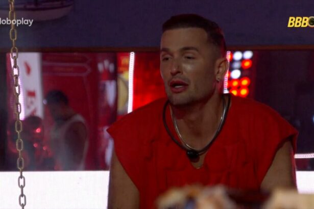 Diego Hypolito, em trecho da festa no BBB 25