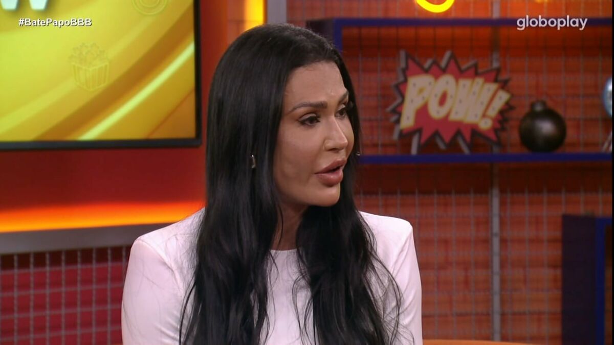 Gracyanne Barbosa em trecho de entrevista ao Bate-Papo BBB