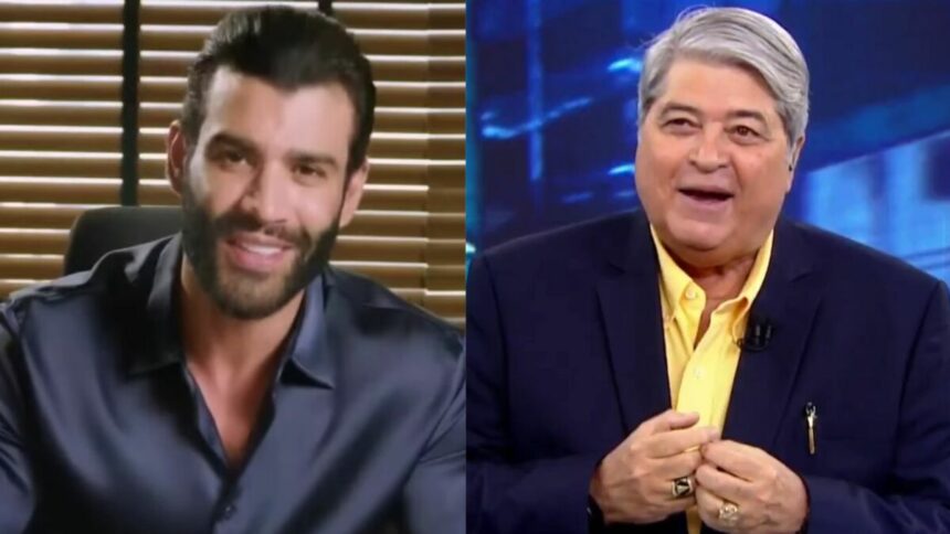 Gusttavo Lima e Datena em uma montagem