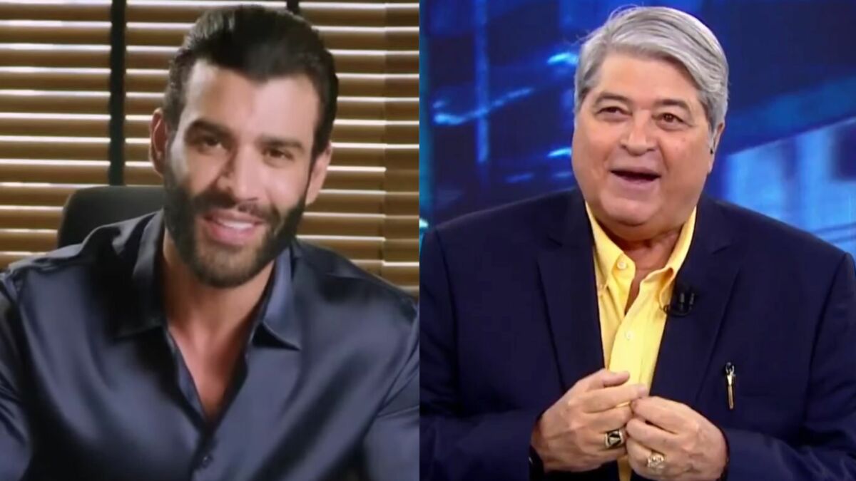 Gusttavo Lima e Datena em uma montagem