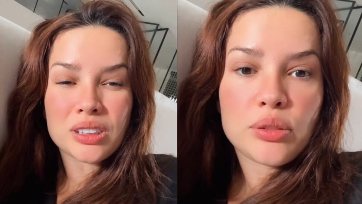 Juliette em montagem com trechos dos stories do Instagram