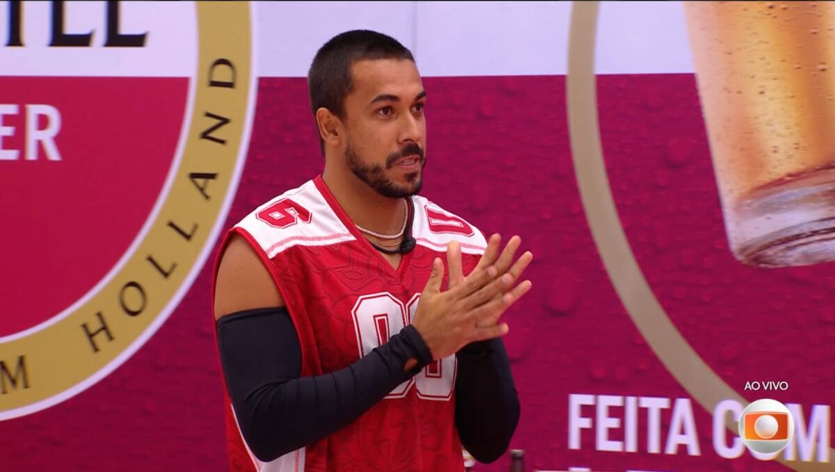 Maike em trecho da Prova do Líder no BBB 25