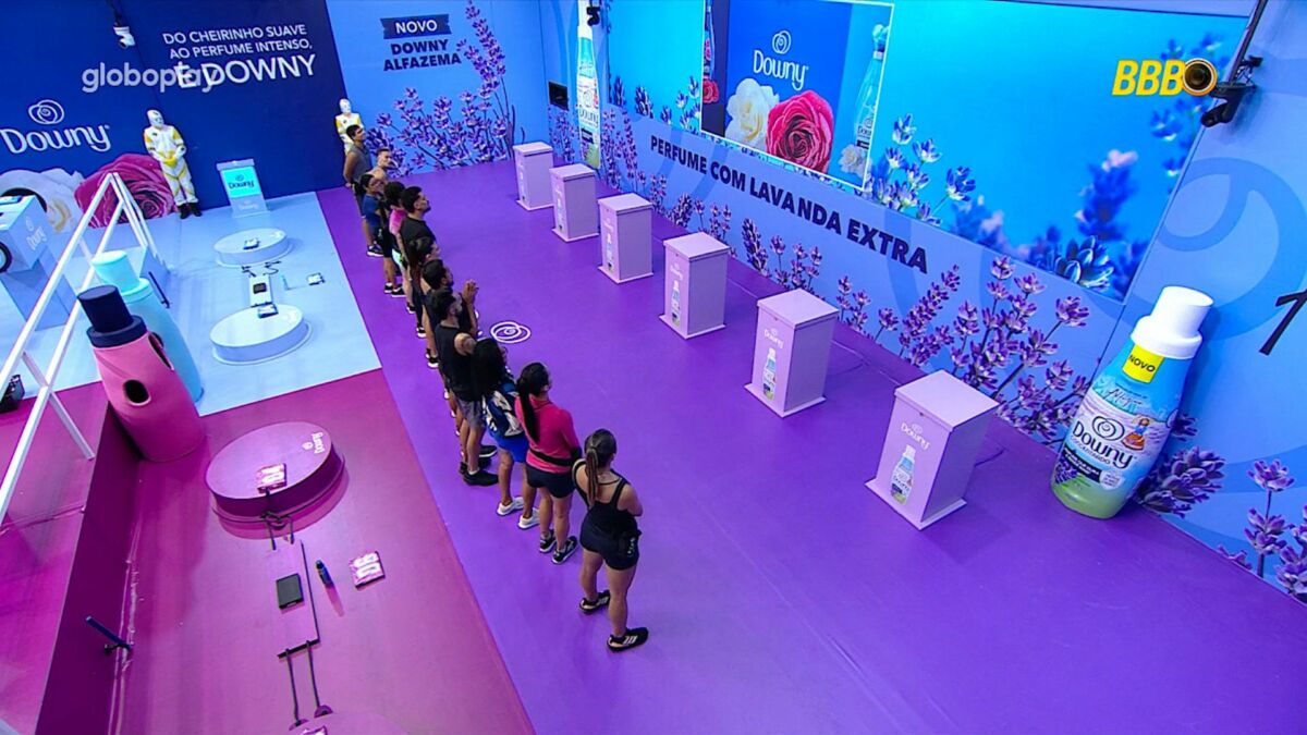 Participantes reunidos na Prova do Líder do BBB 25