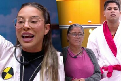 Renata, Joselma e Guilherme em uma montagem