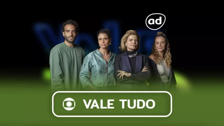 Família Roitman na arte do resumo da semana da novela Vale Tudo