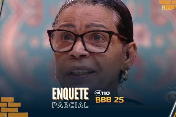 Vilma sorrir durante formação do 7ª Paredão do BBB 25