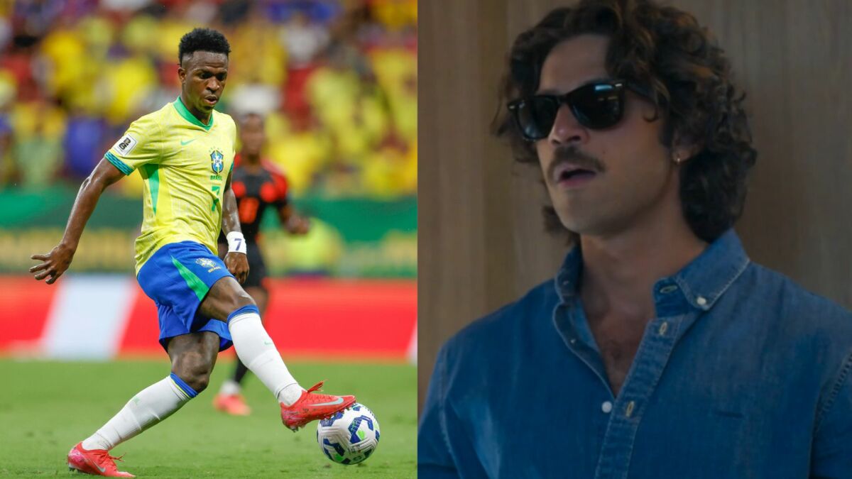 Vinicius Jr e Mavi em Mania de Você numa montagem
