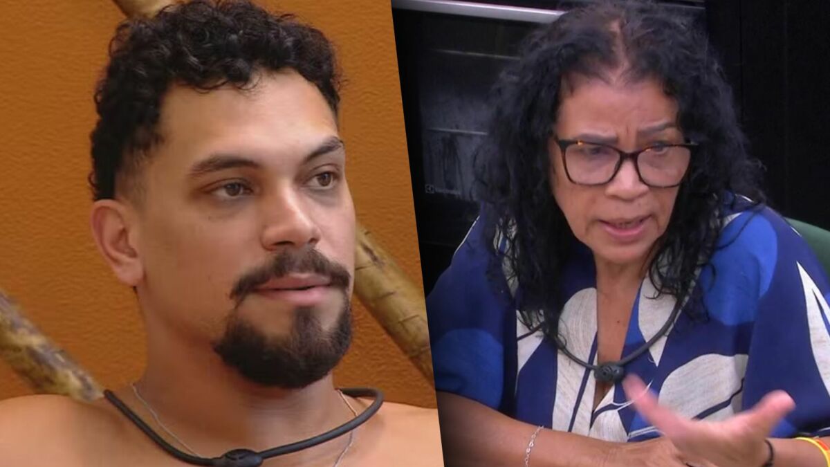 Vinicius e Vilma em uma montagem no BBB 25