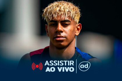 Lamine Yamal na arte onde assistir ao jogo Barcelona x Inter de Milão