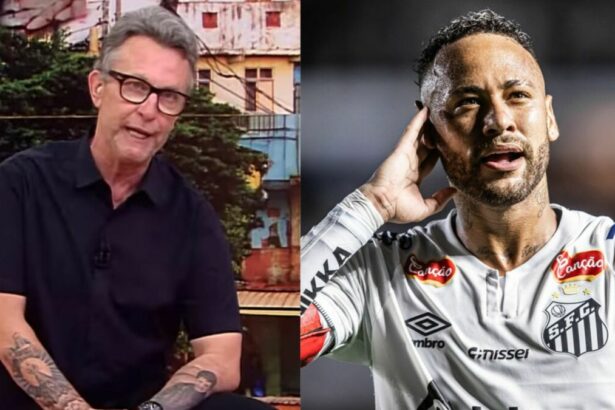 Craque Neto e Neymar em uma montagem
