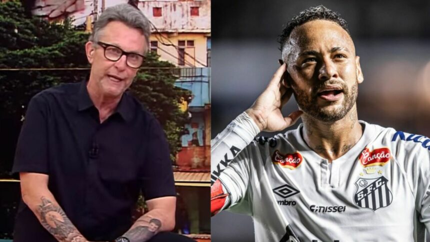 Craque Neto e Neymar em uma montagem